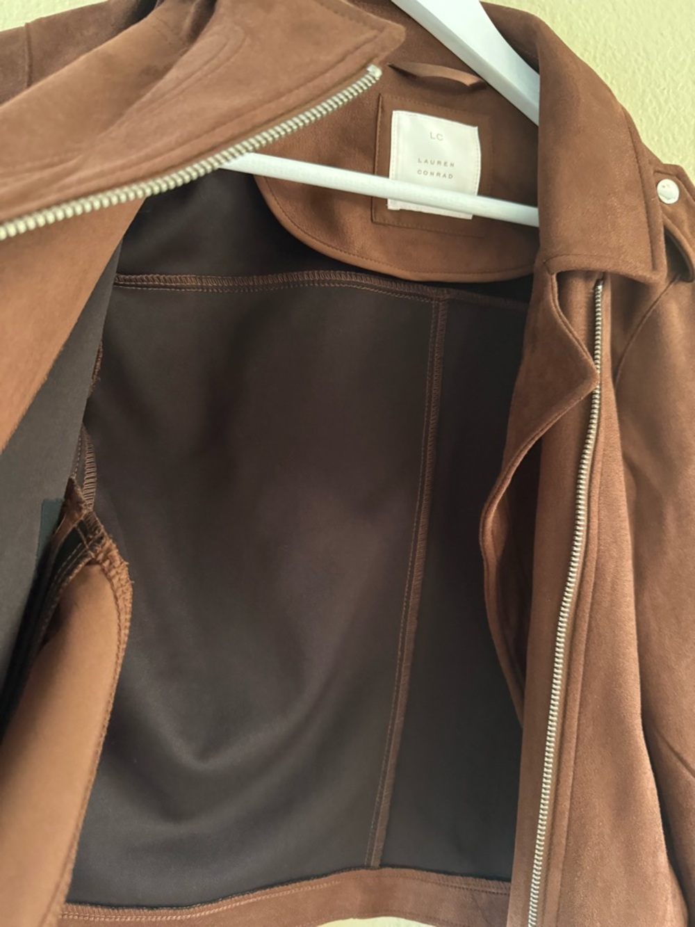 Lauren Conrad Brown Suede Moto Jacket - XS - Picture 12 of 12